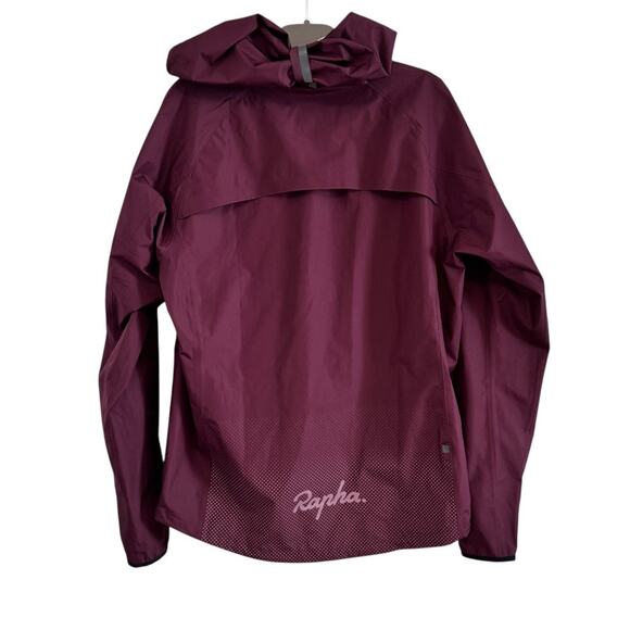Rapha Mens Rich Burgundy Waterproof Reflective Commuter Jacket - Picture 3 of 12